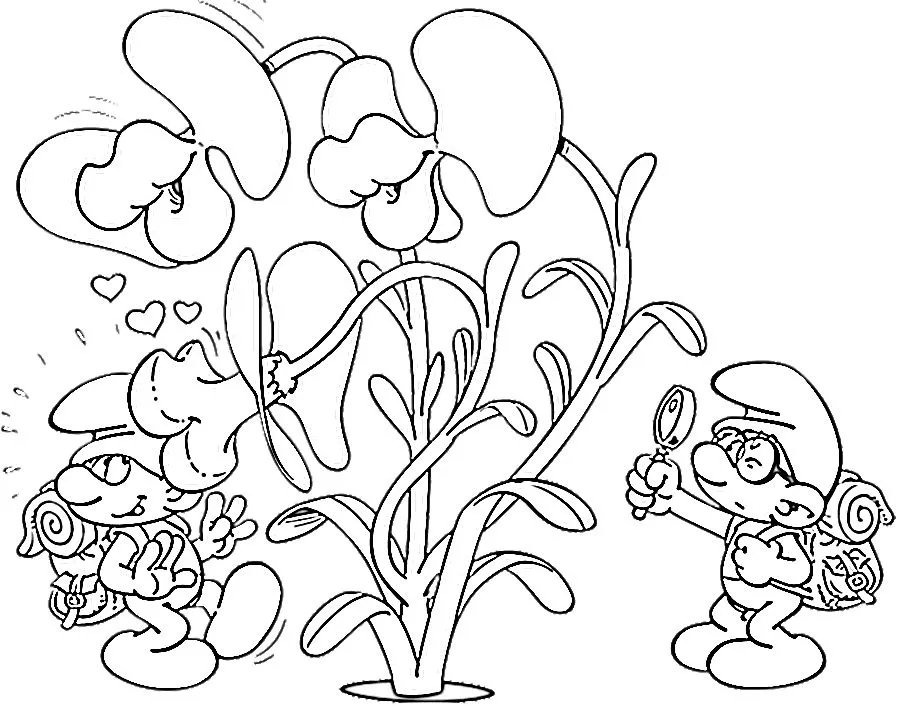 coloriage Schtroumpf de pour enfants 2