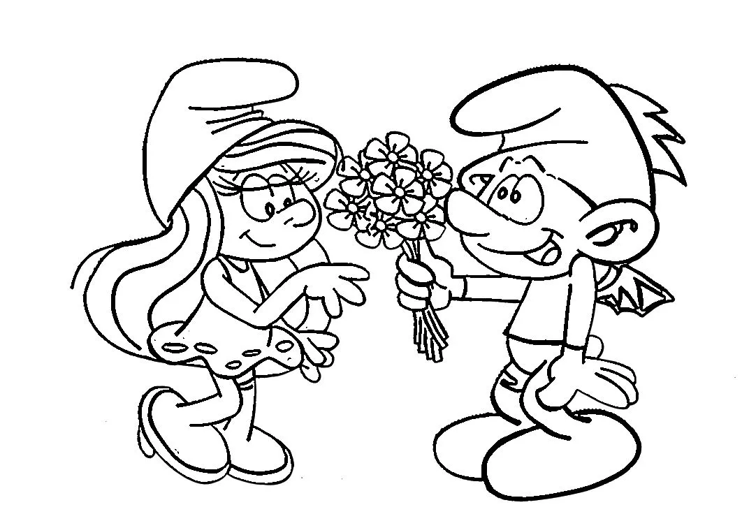 coloriage Schtroumpf en ligne pour enfant