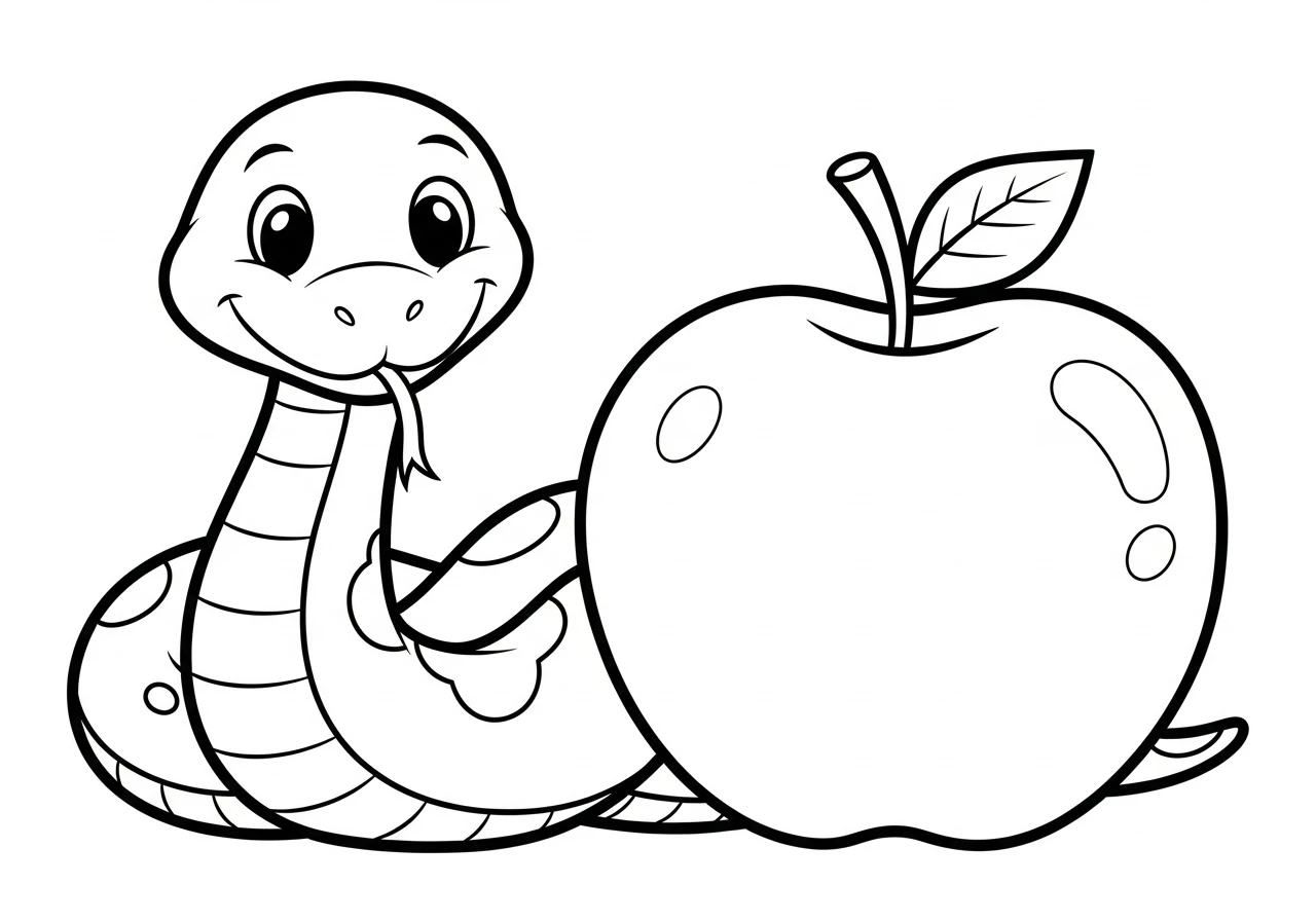 coloriage Serpent à imprimer pour enfant de 10 ans