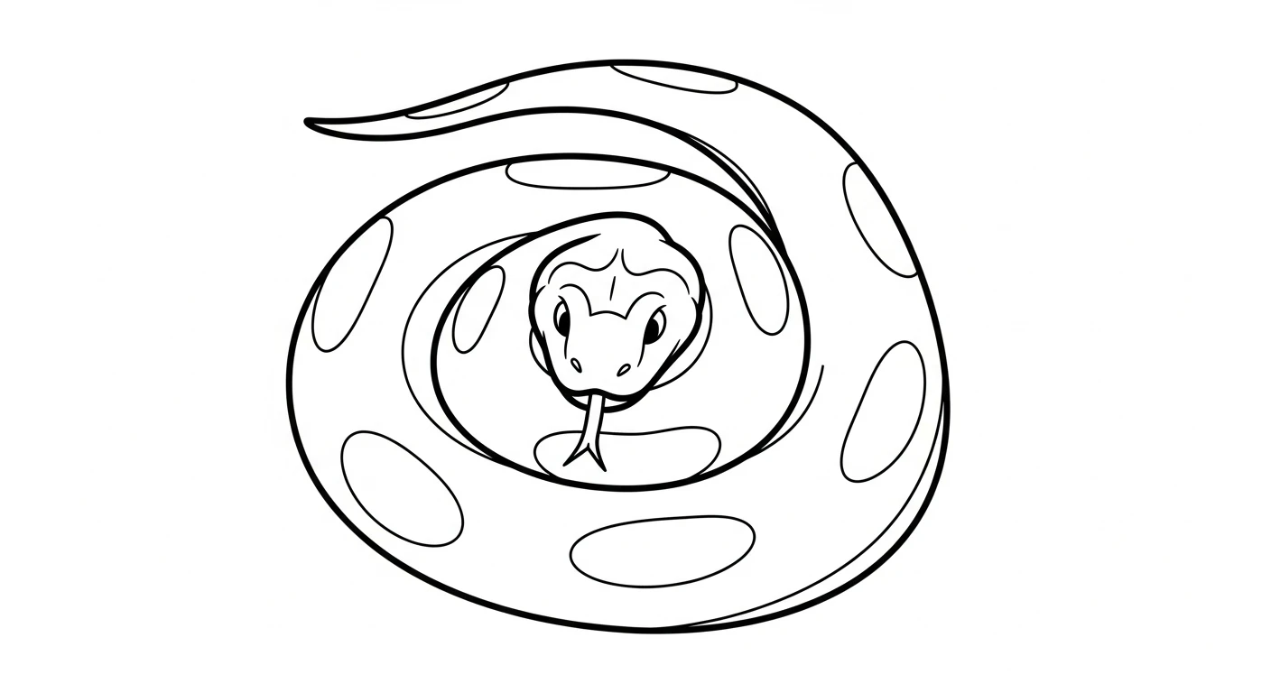 coloriage Serpent en ligne pour enfant