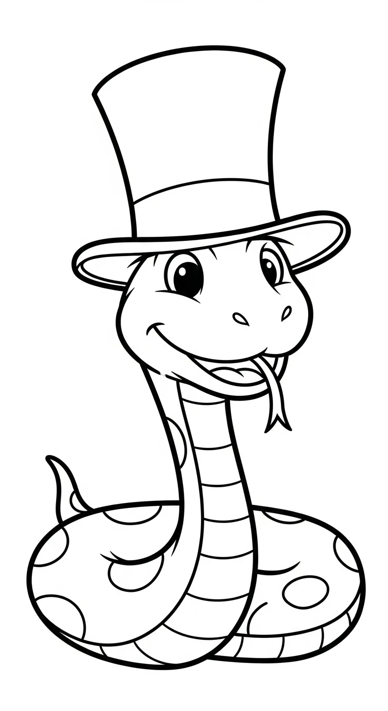 imprimer coloriage Serpent pour enfant