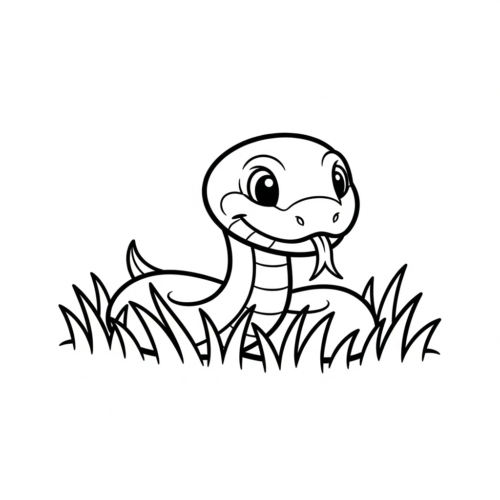 coloriage Serpent en ligne pour enfant