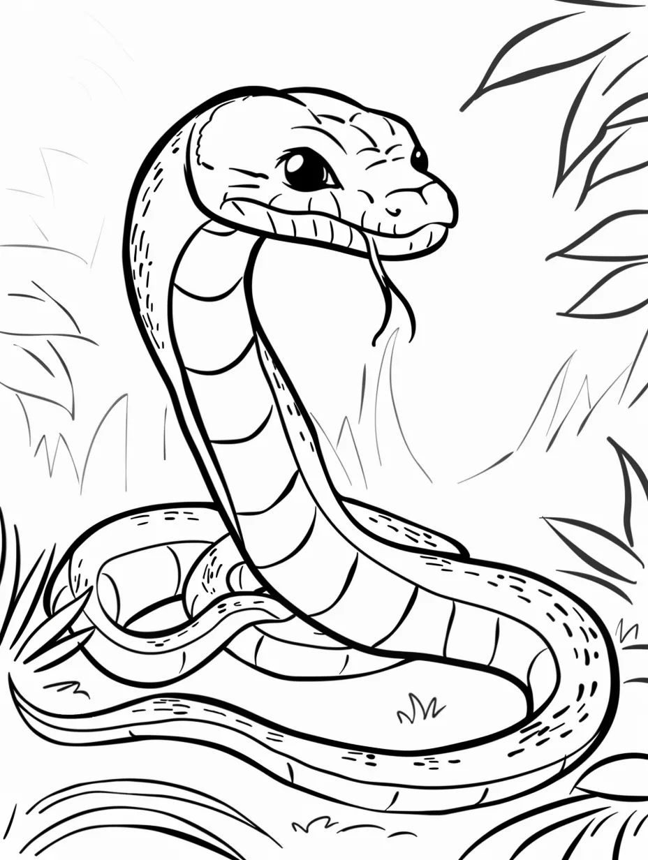 coloriage Serpent à imprimer gratuitement