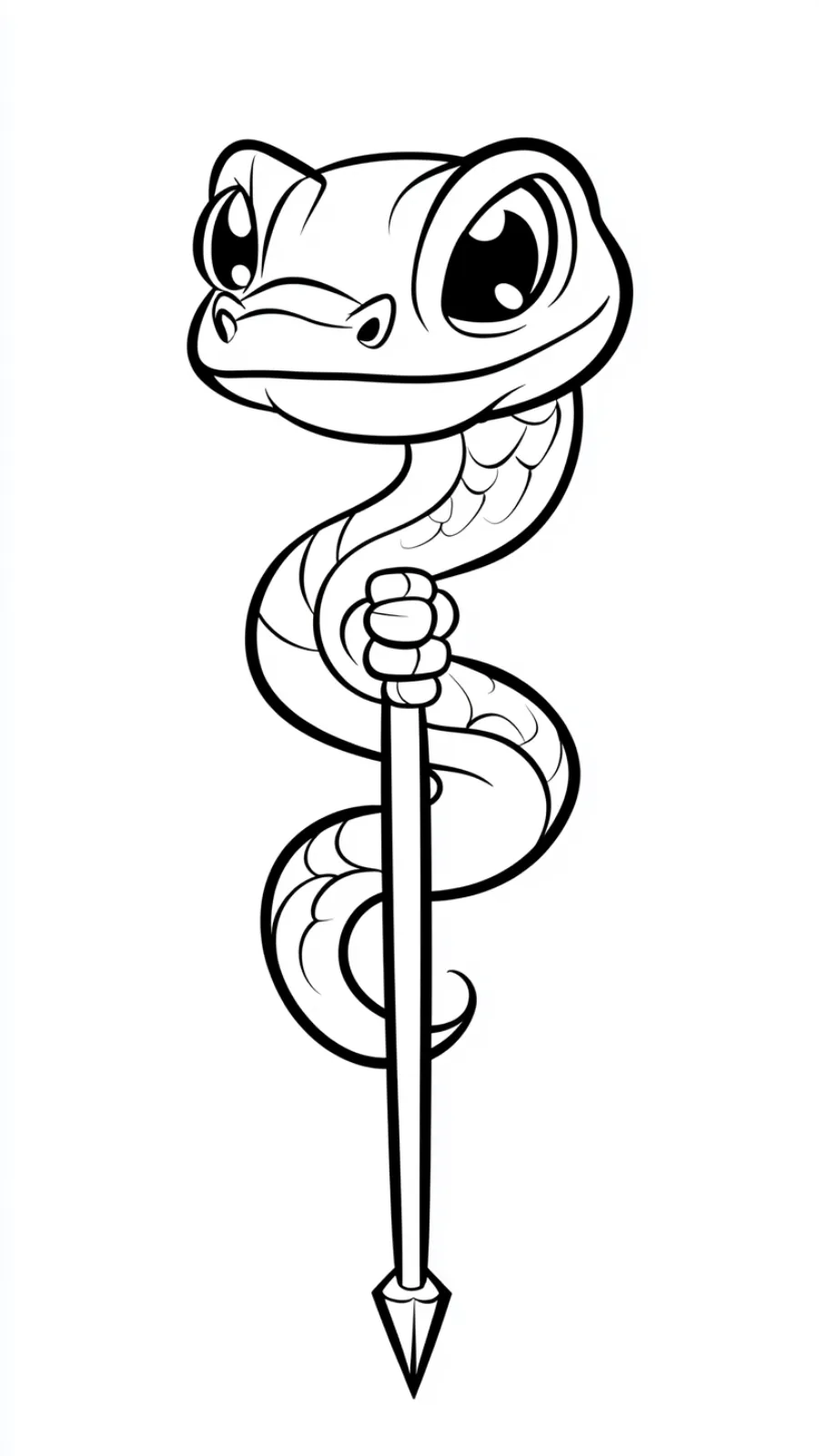 coloriage Serpent et decoupage