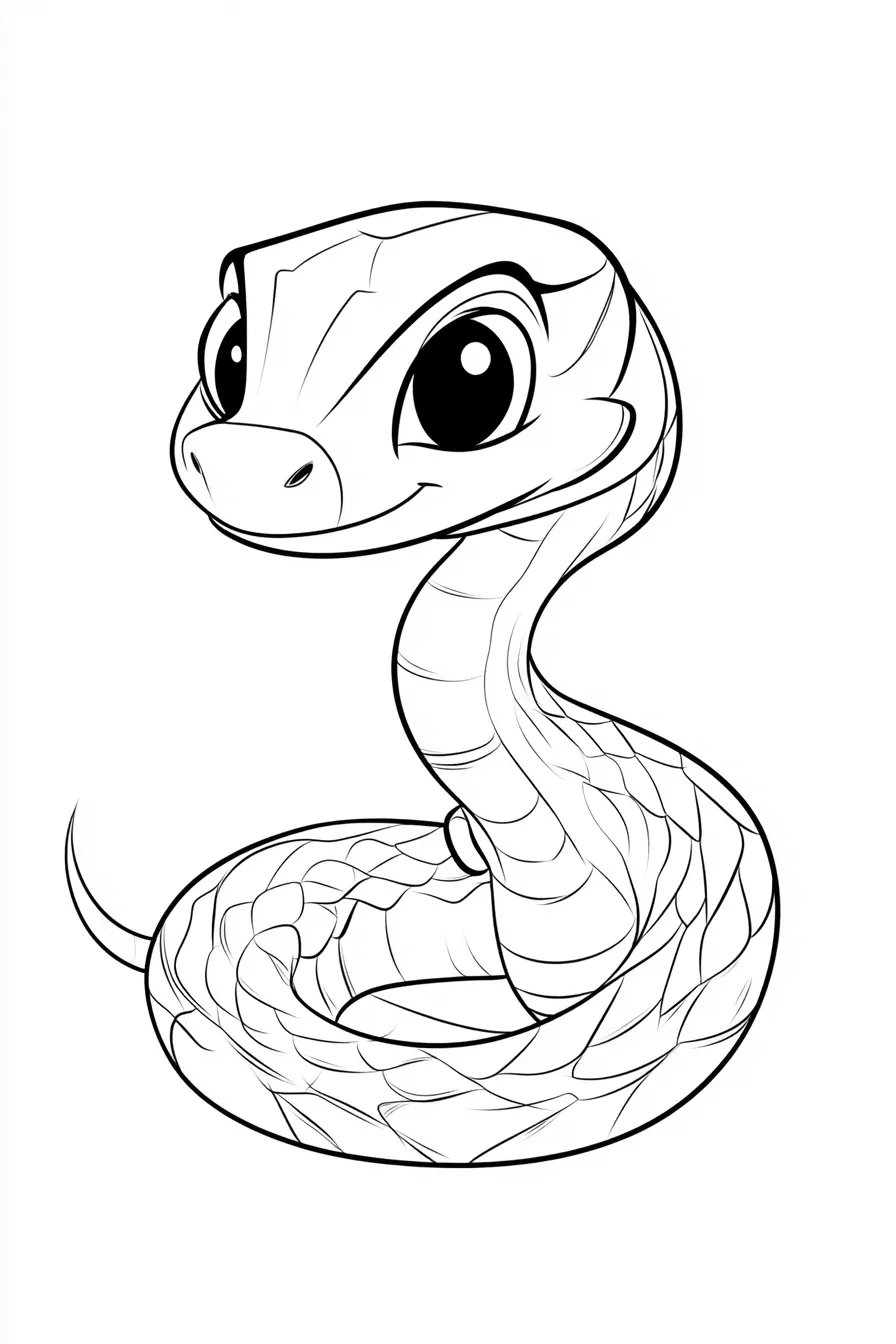 coloriage Serpent pour enfants à télécharger