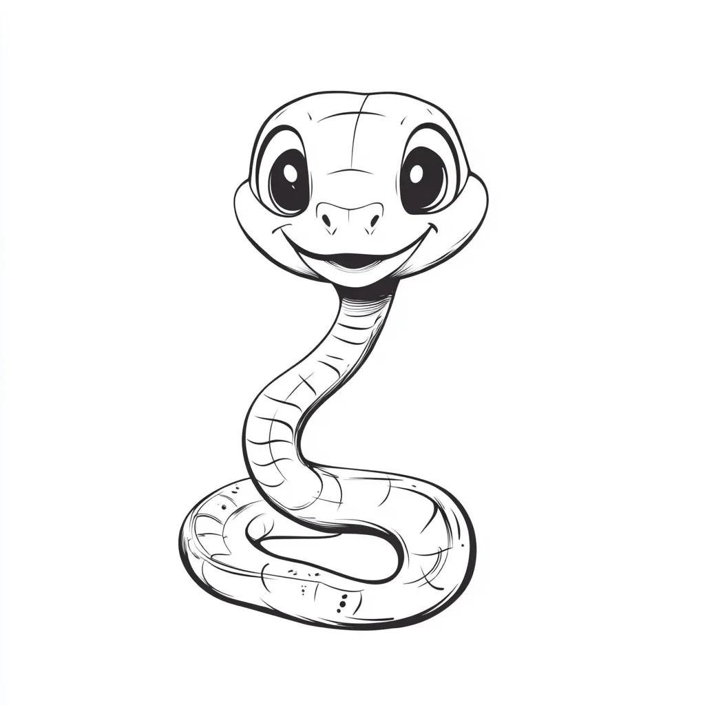 coloriage Serpent pour enfant à imprimer