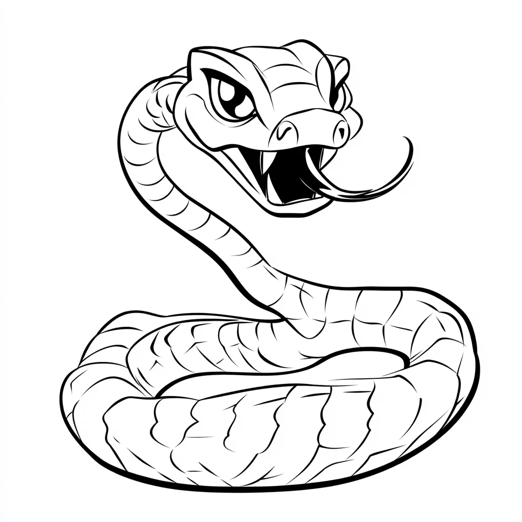 coloriage Serpent a colorier en ligne