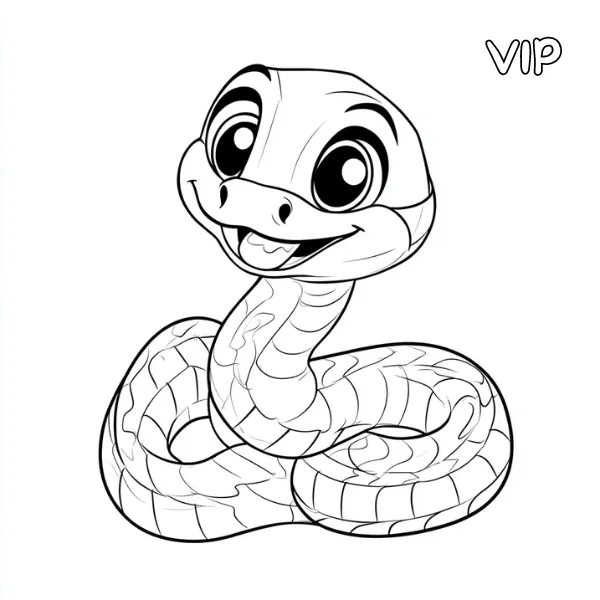 36+ Serpiente para colorear gratis: ¡reptiles muy elegantes!