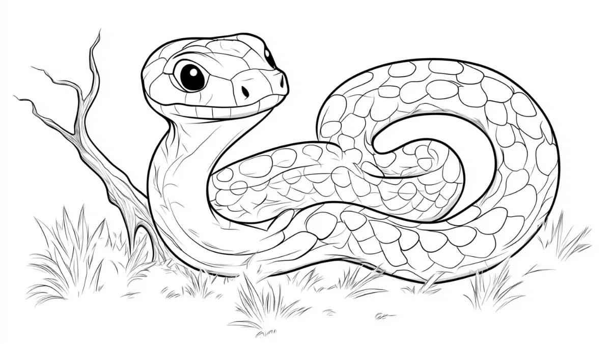 imprimer coloriage Serpent