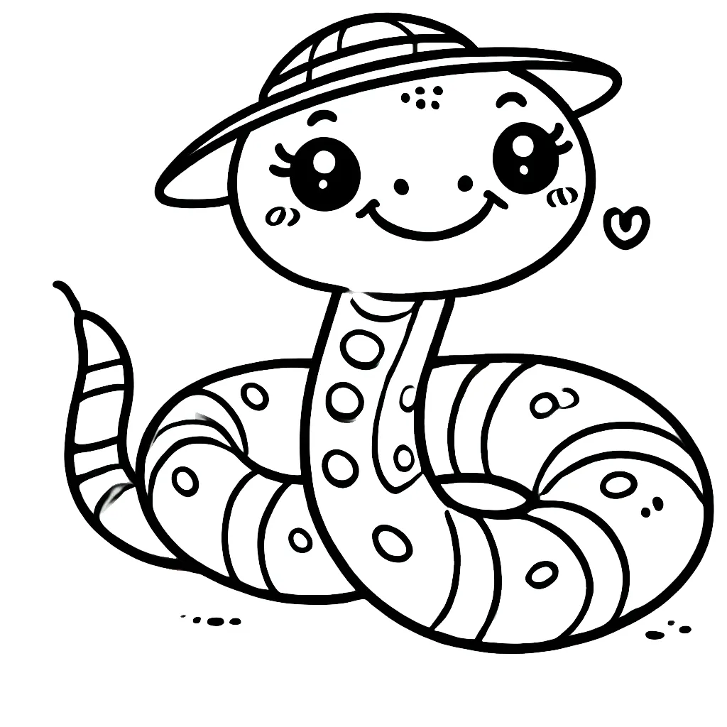 télécharger coloriage Serpent gratuit