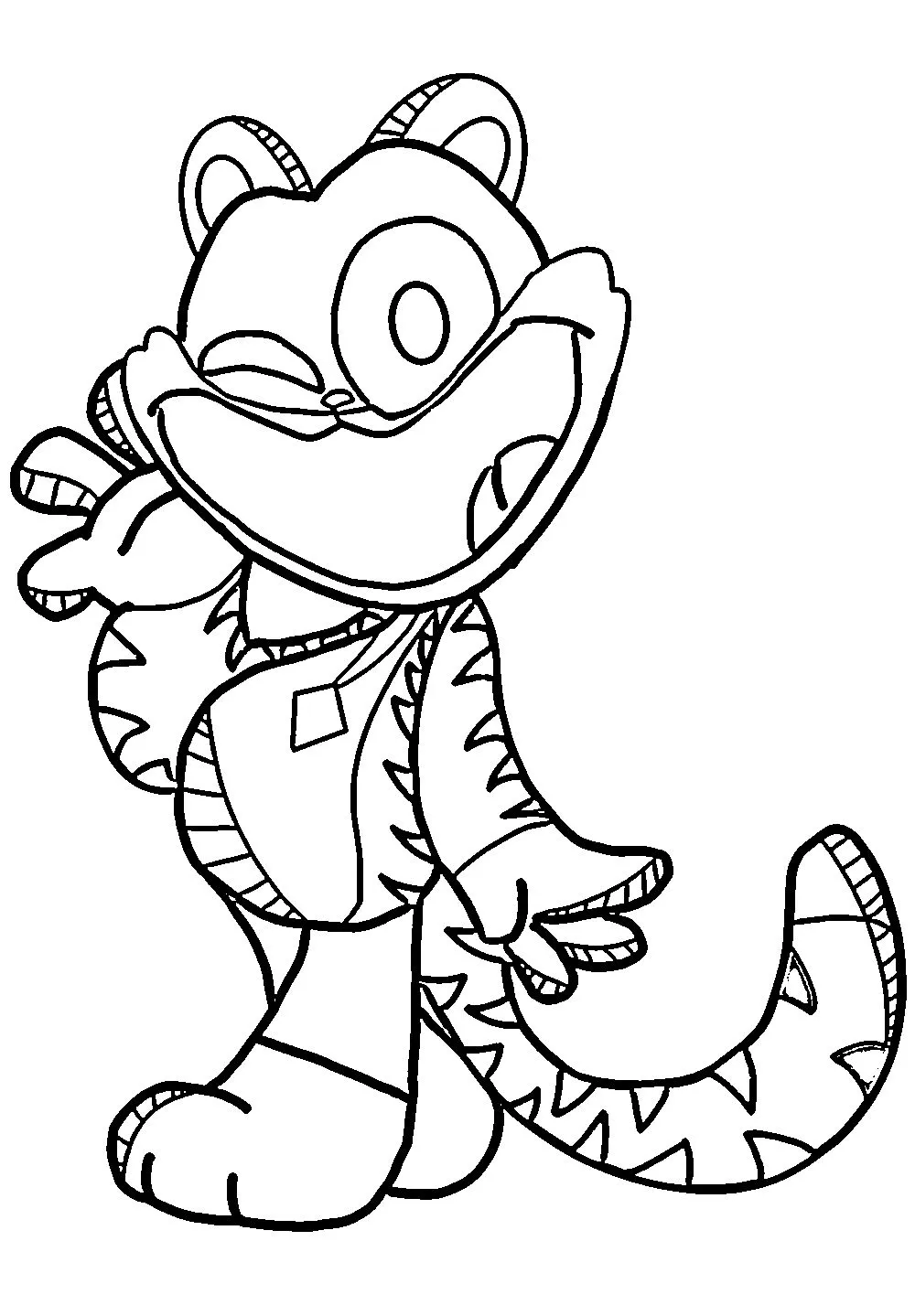 coloriage Smiling Critters pour enfants à imprimer