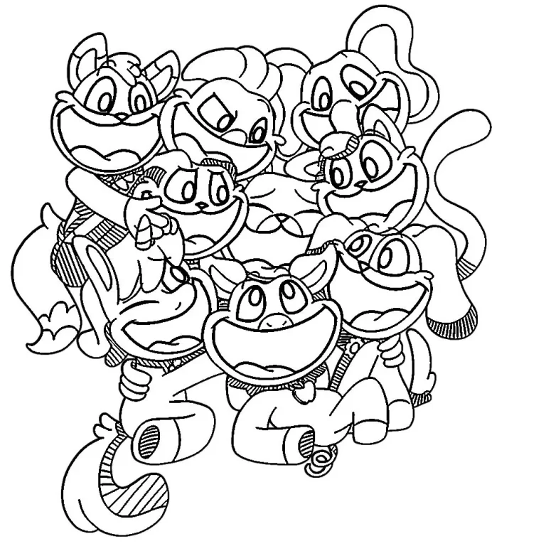 Coloriage Smiling Critters