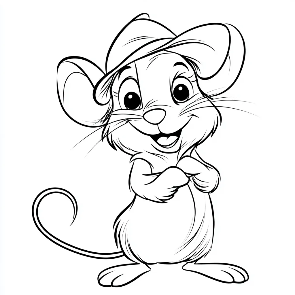 coloriage Souris gratuit à imprimer