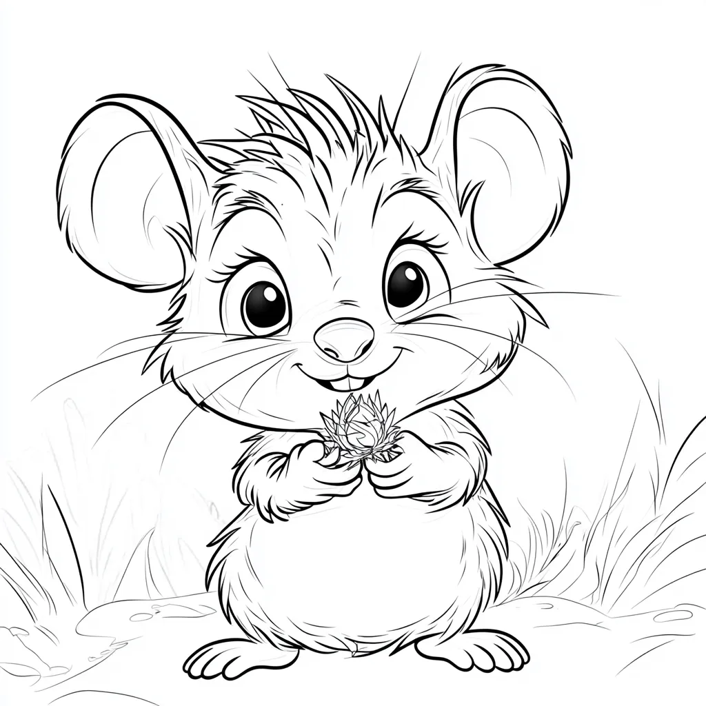 coloriage Souris pour enfants à imprimer