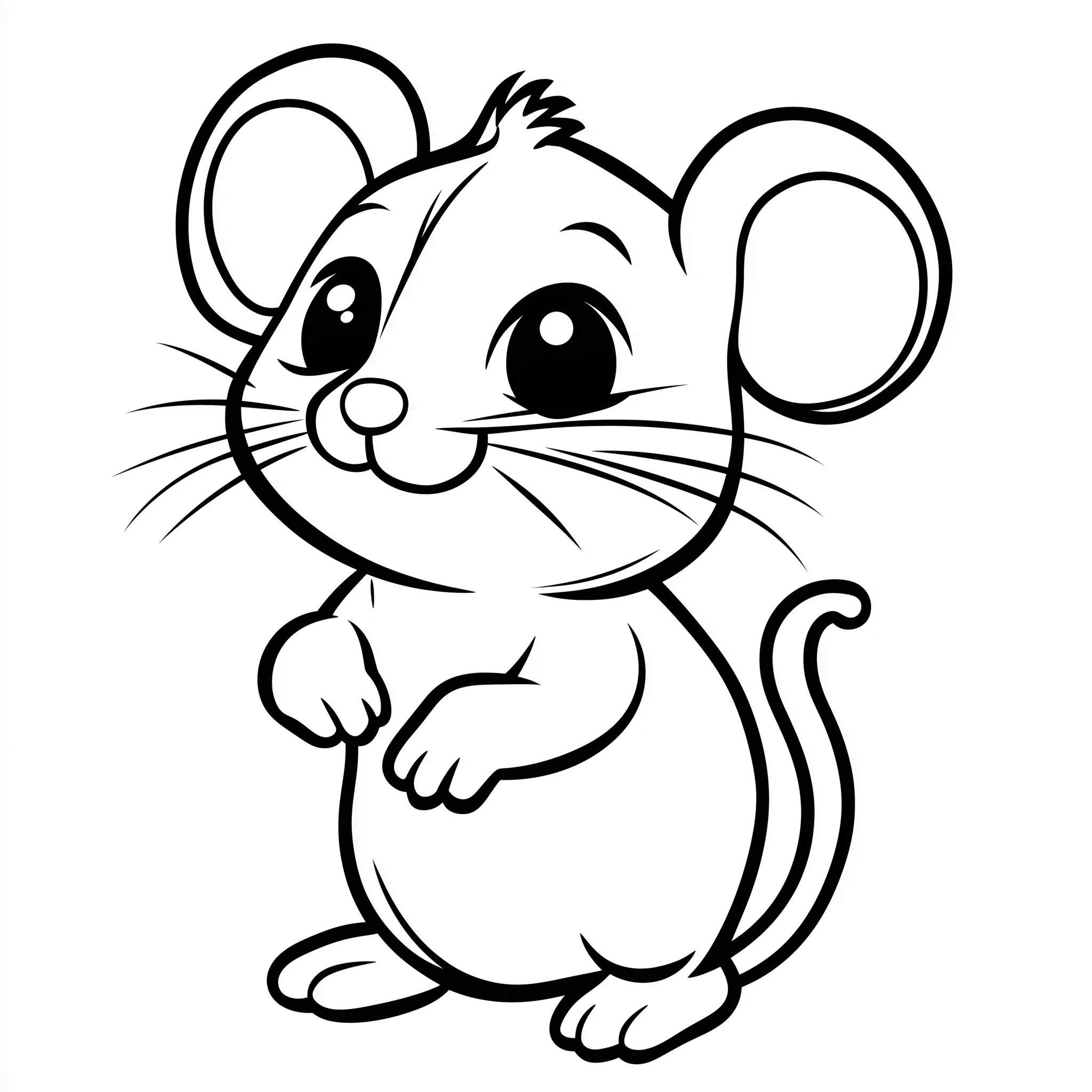 coloriage Souris à imprimer pour enfant de 4 ans