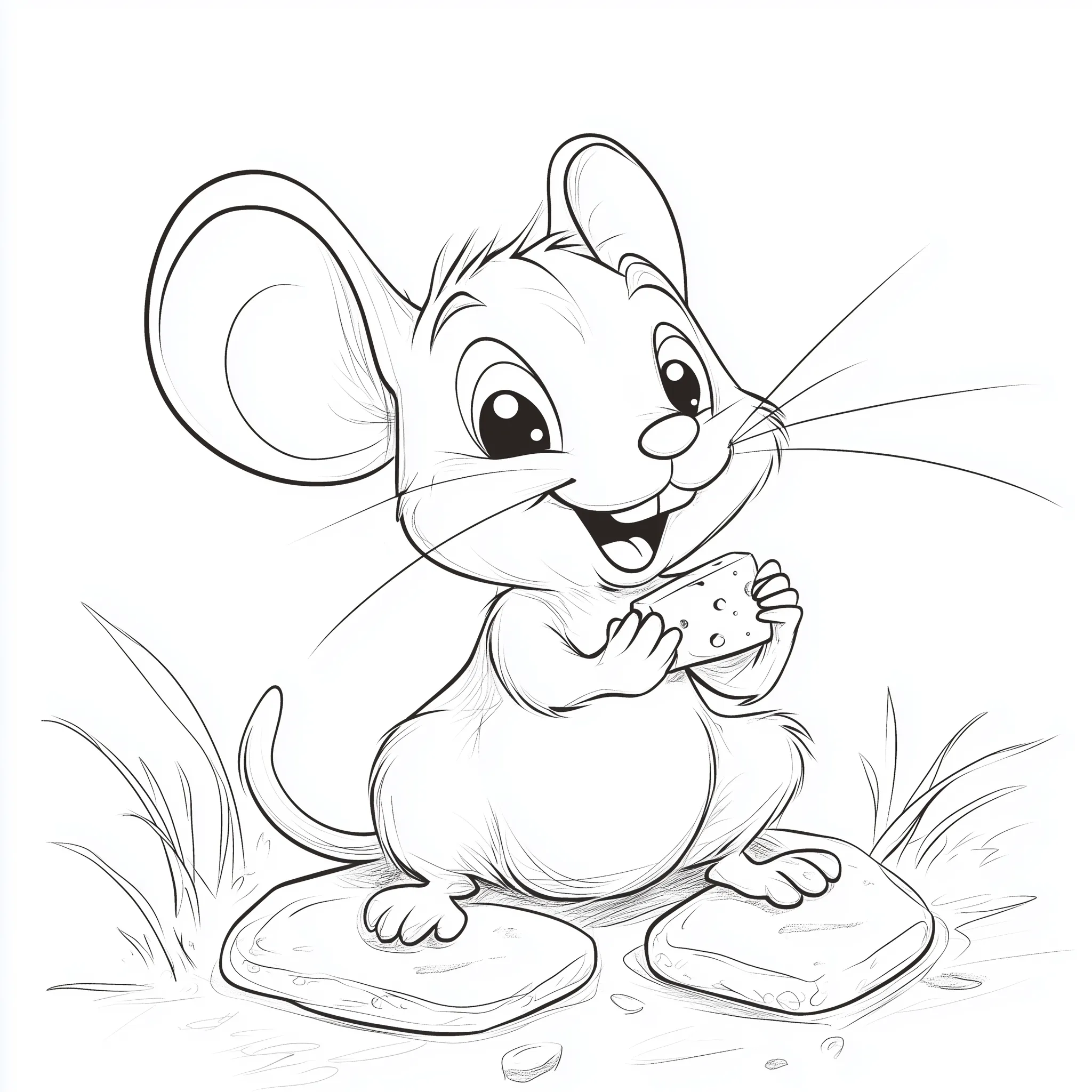 coloriage Souris pour enfant de 2 ans