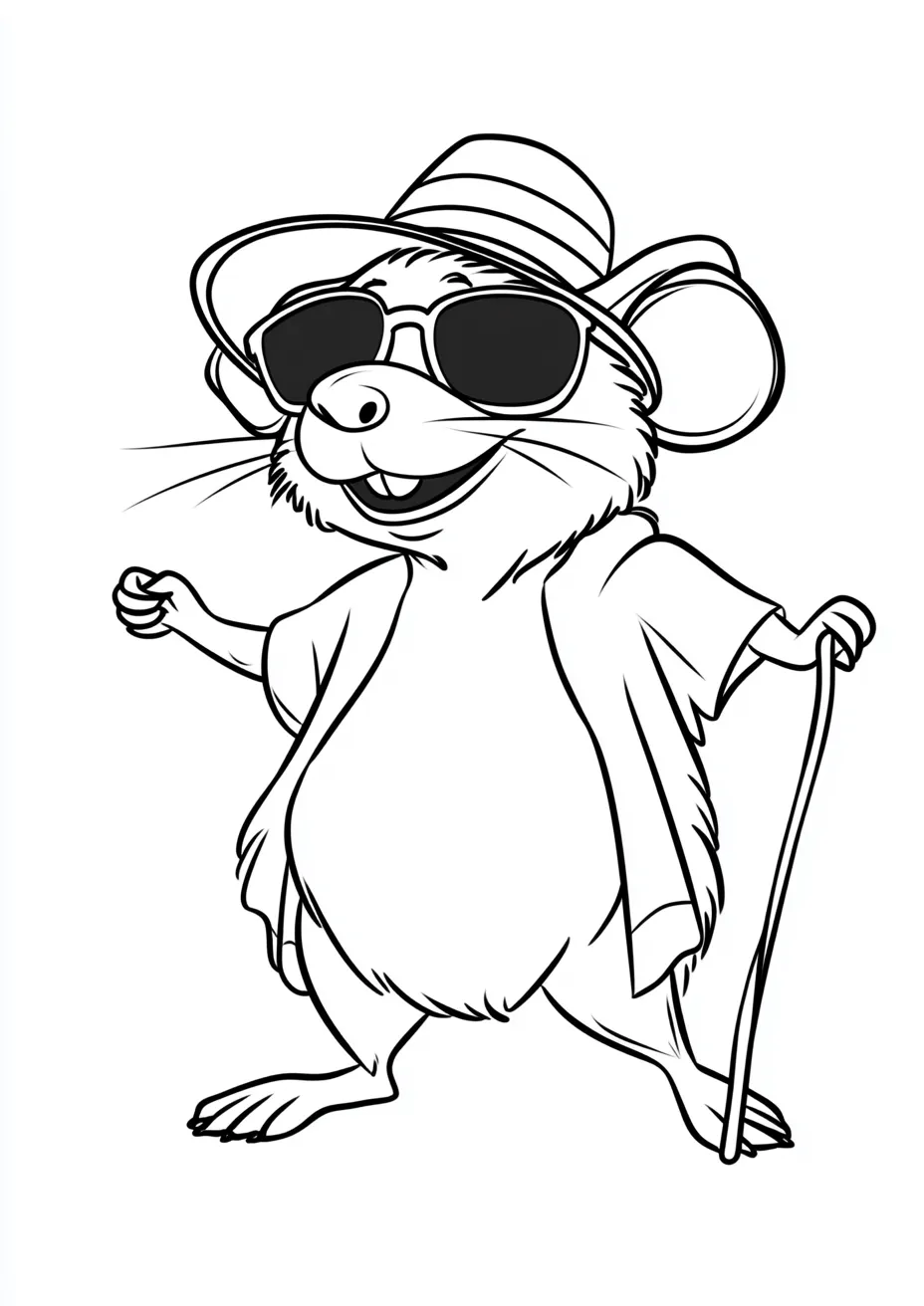 imprimer coloriage Souris 1