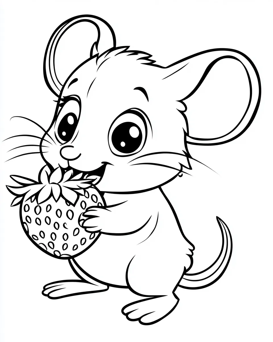 coloriage Souris à imprimer pour enfant de 7 ans