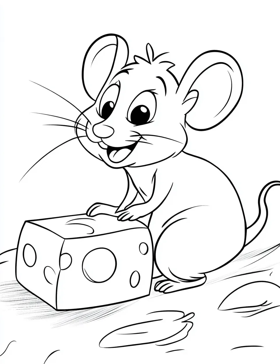 coloriage Souris à imprimer pour enfant de 9 ans