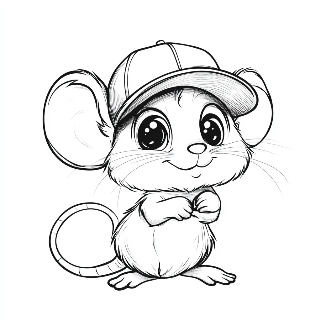 coloriage Souris a dessiner et imprimer