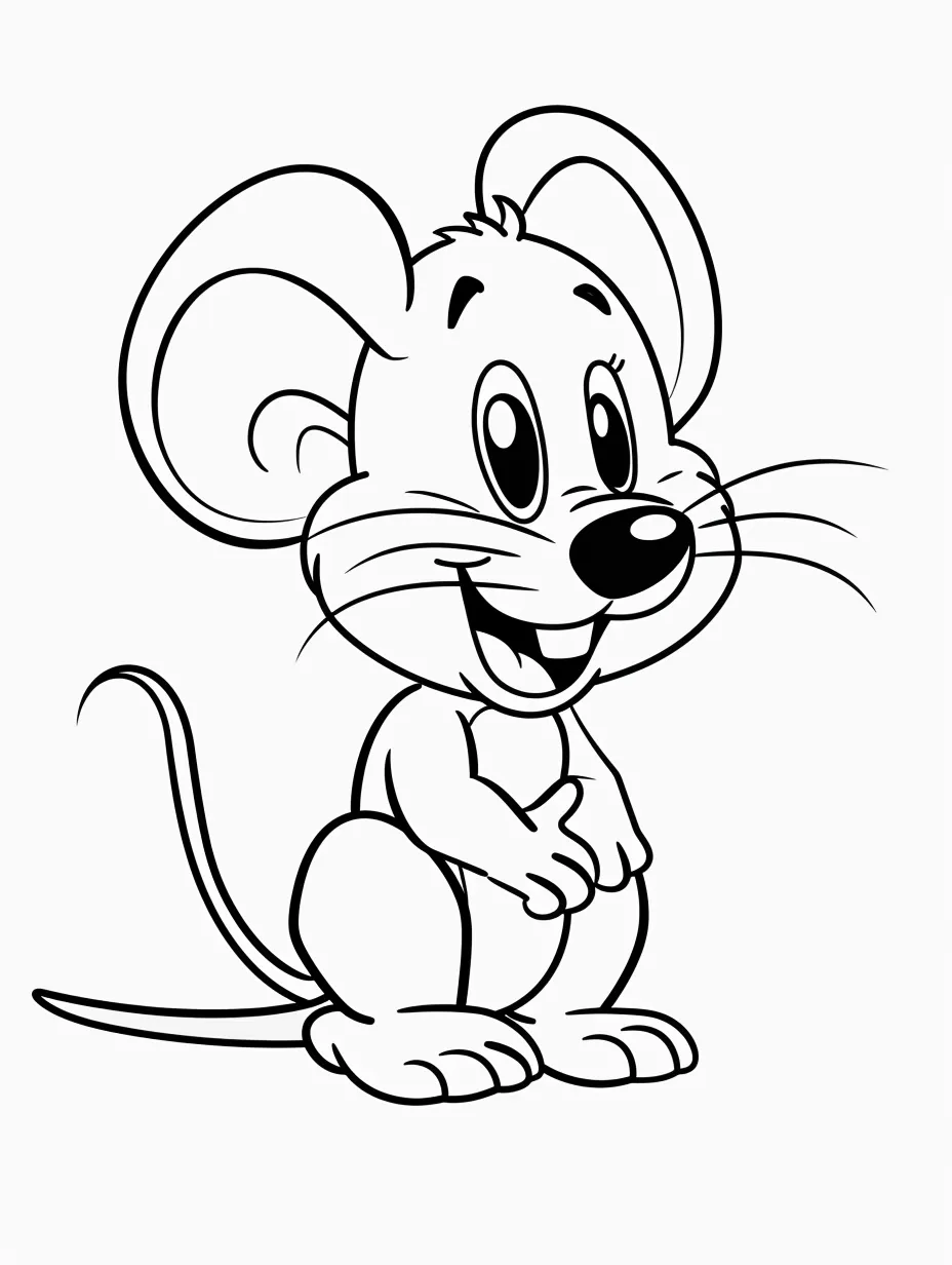 a imprimer coloriage Souris gratuit