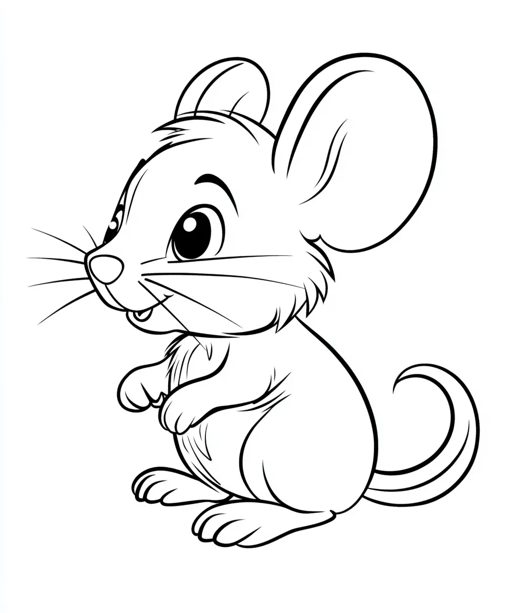 coloriage Souris gratuit en ligne