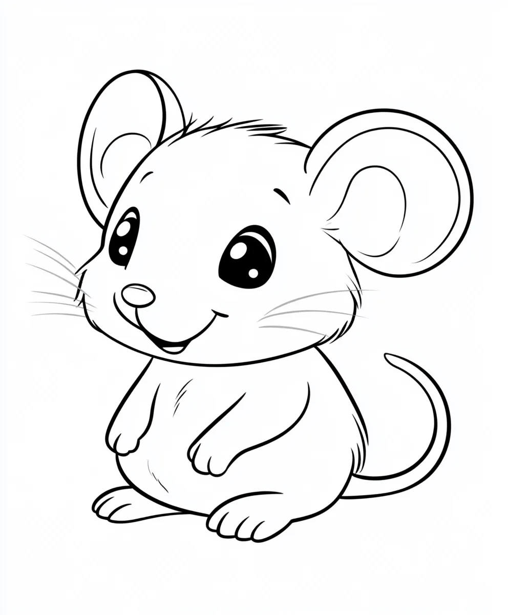 coloriage Souris pour enfant gratuit