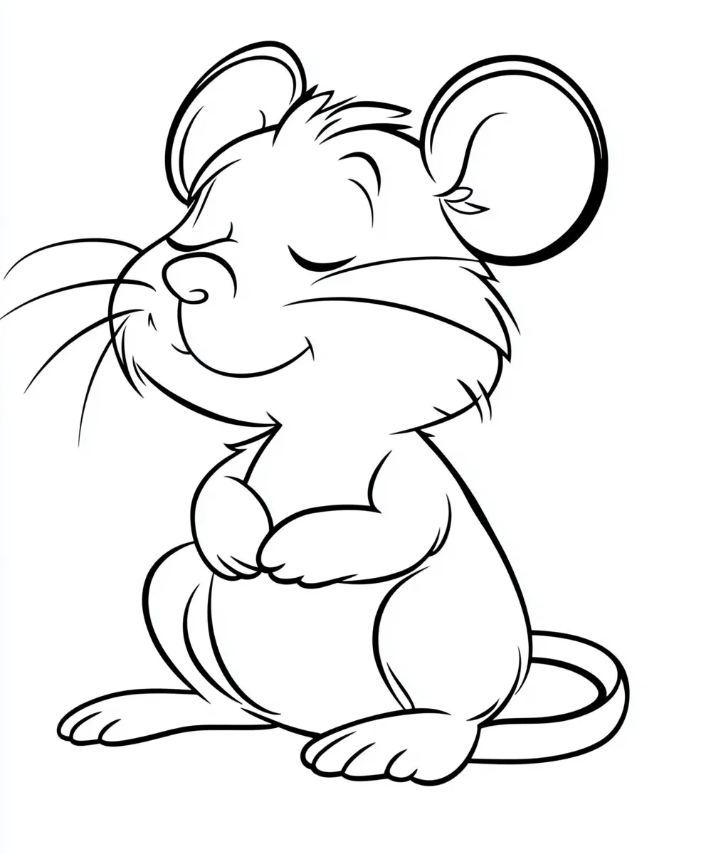 coloriage Souris pour enfant 1