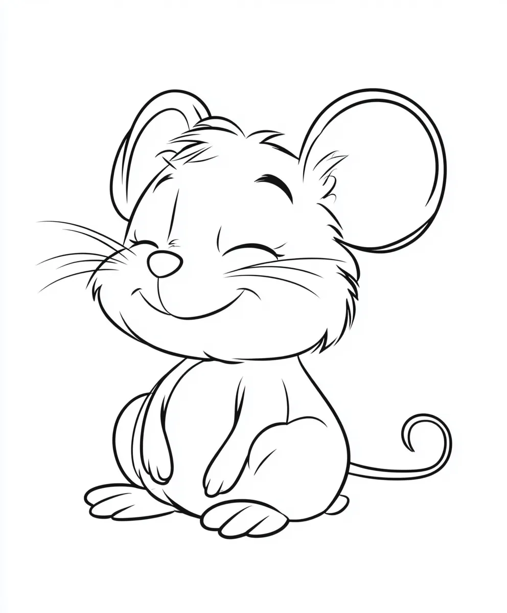 coloriage Souris pour primaire 2