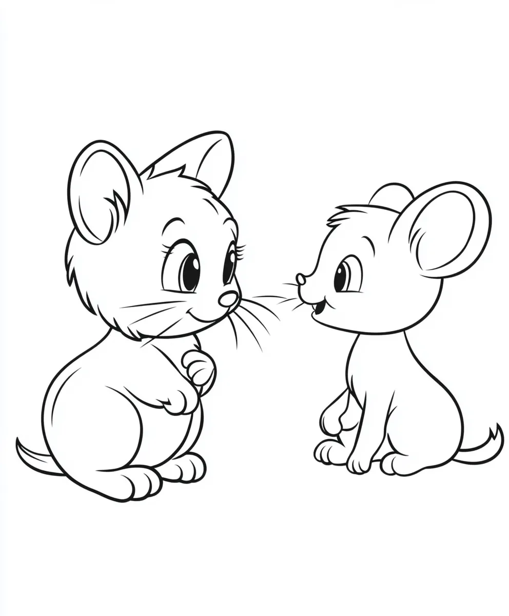 coloriage Souris en ligne pour enfant