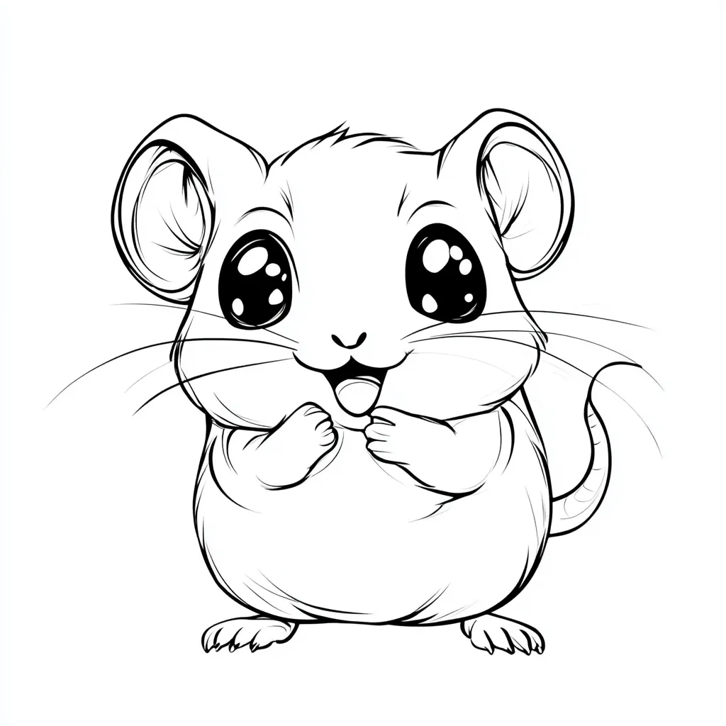 coloriage Souris pour enfant a imprimer gratuit 1