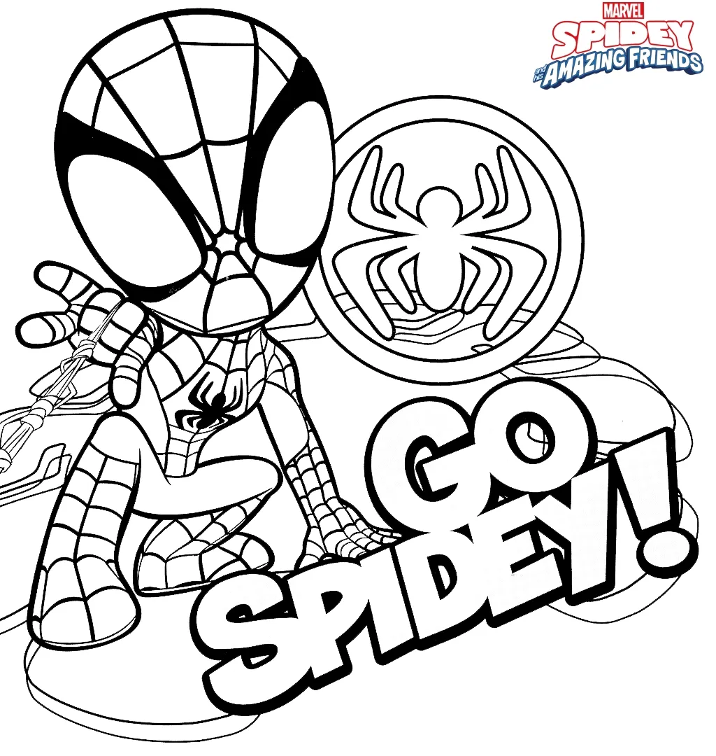 coloriage Spidey à imprimer pour enfant de 12 ans 3