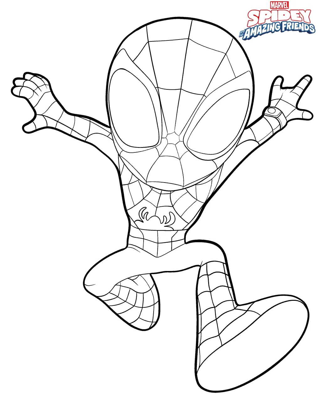 coloriage Spidey gratuit en ligne 1