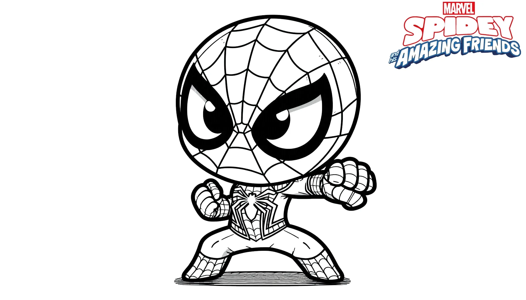 coloriage Spidey pour primaire