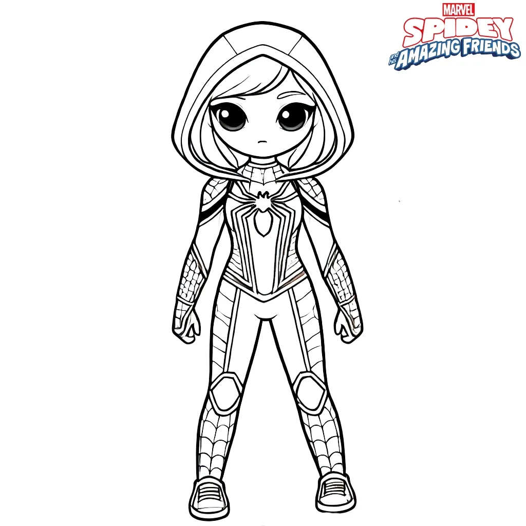 coloriage Spidey gratuit en ligne