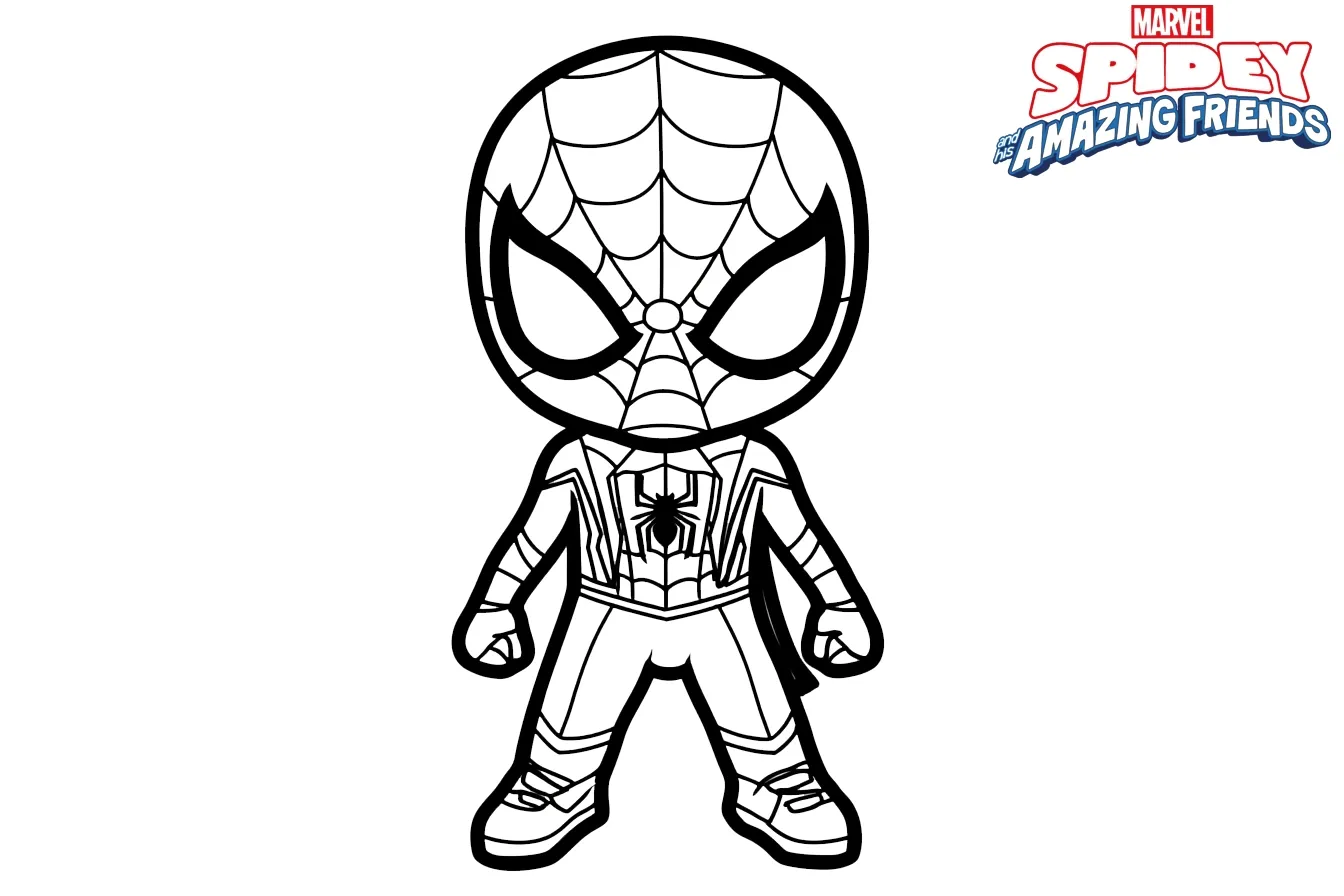 coloriage Spidey à imprimer pour enfant de 10 ans 1