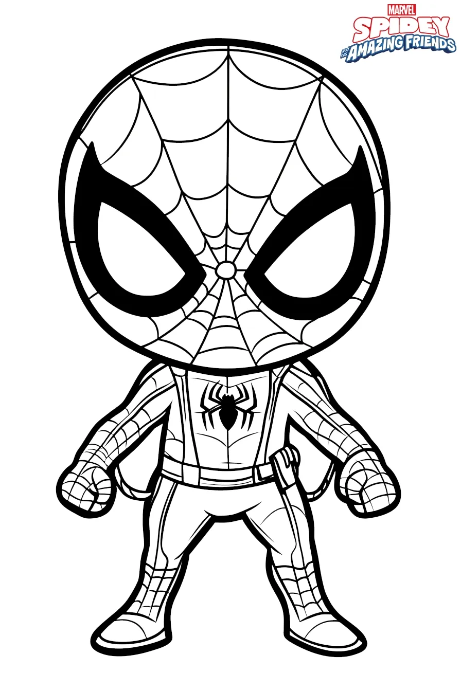 coloriage Spidey a imprimer gratuitement 1