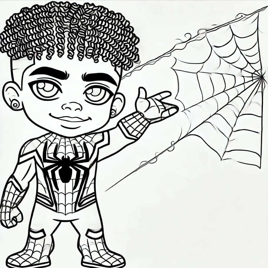 coloriage Spidey a colorier en ligne