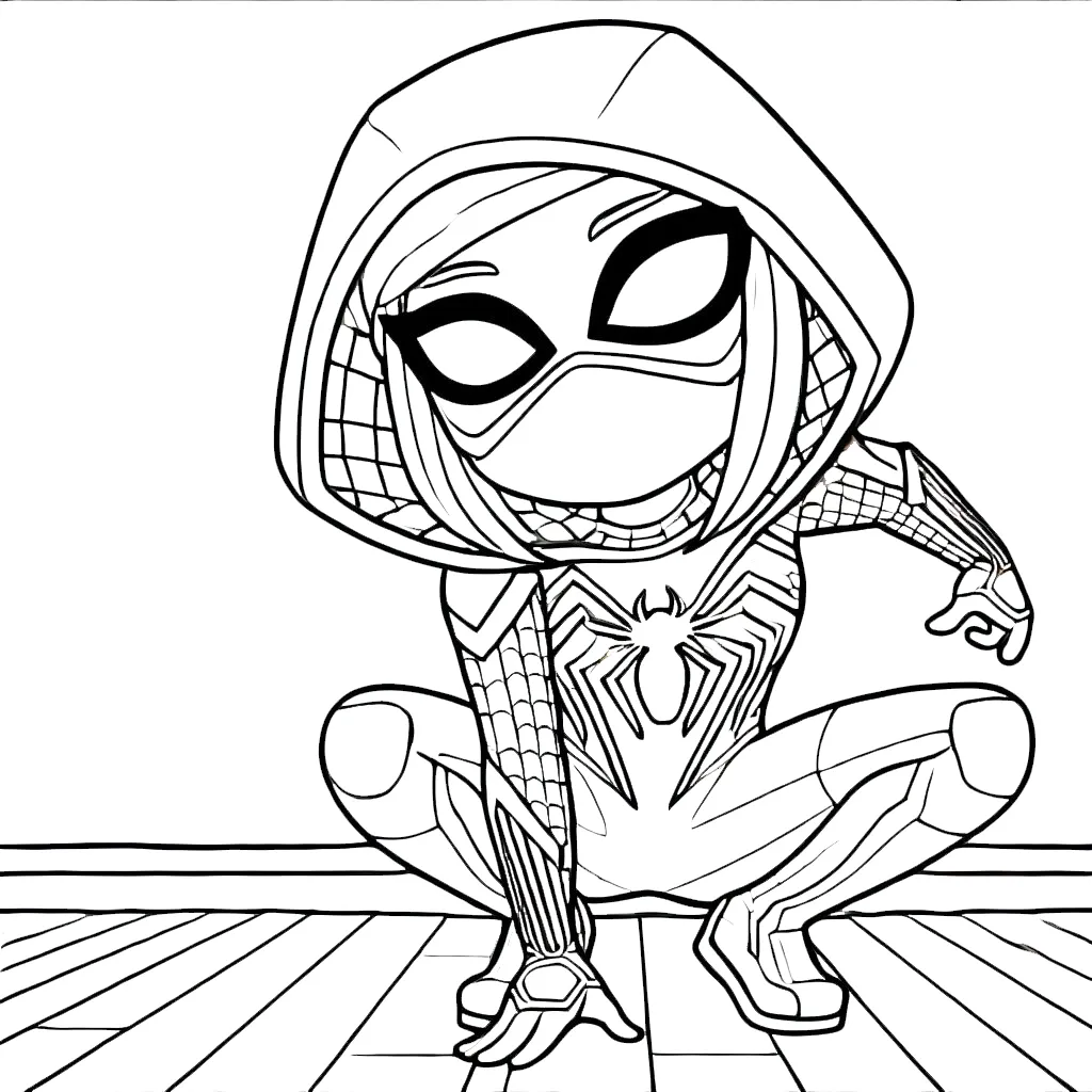 imprimer coloriage Spidey