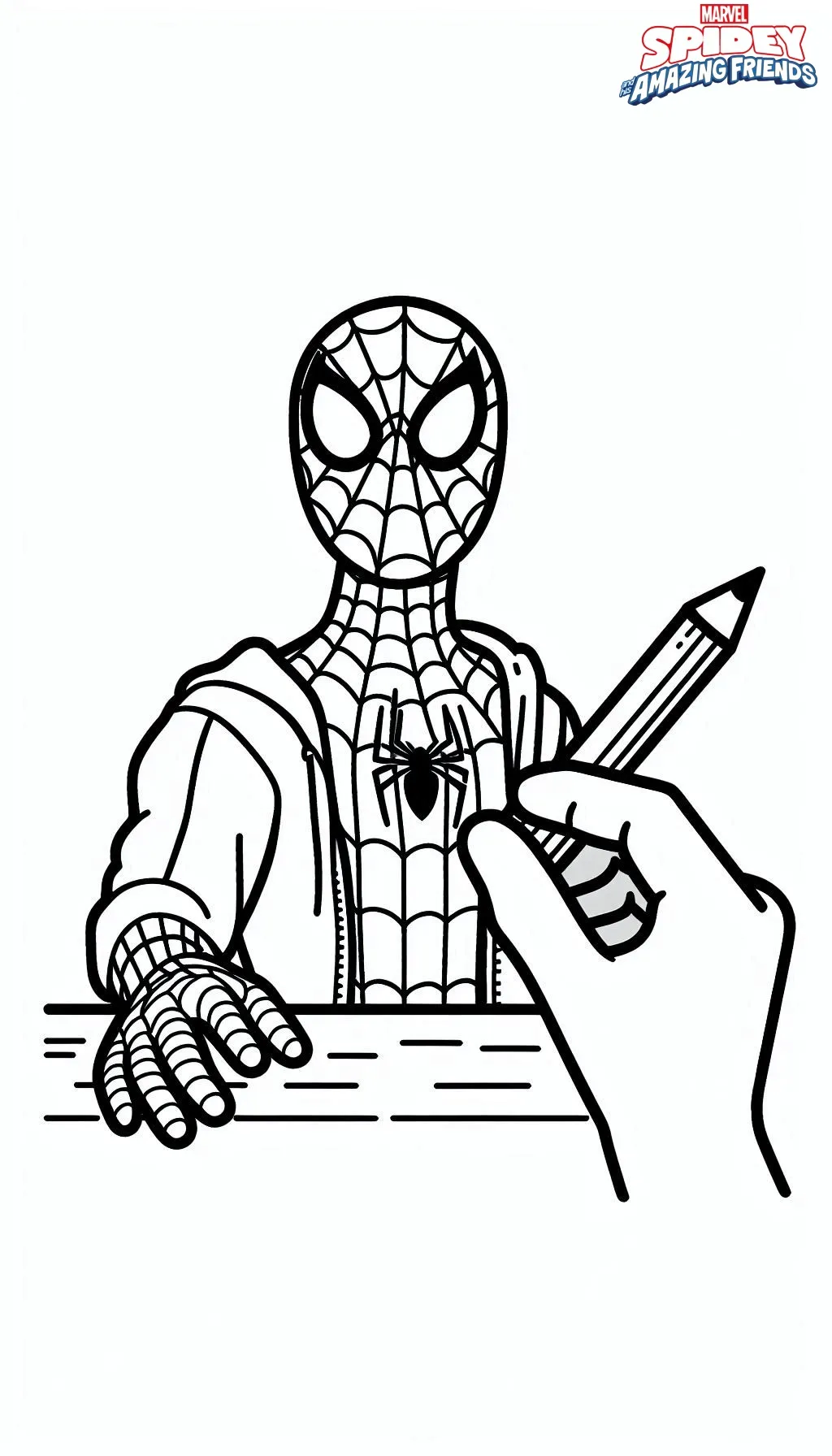 coloriage Spidey à imprimer gratuitement pdf