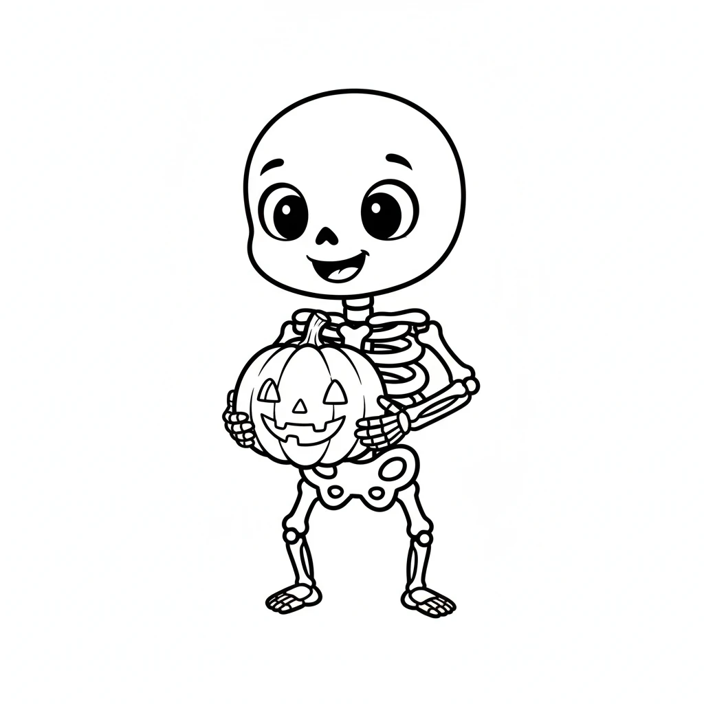 coloriage Squelette et dessin a imprimer