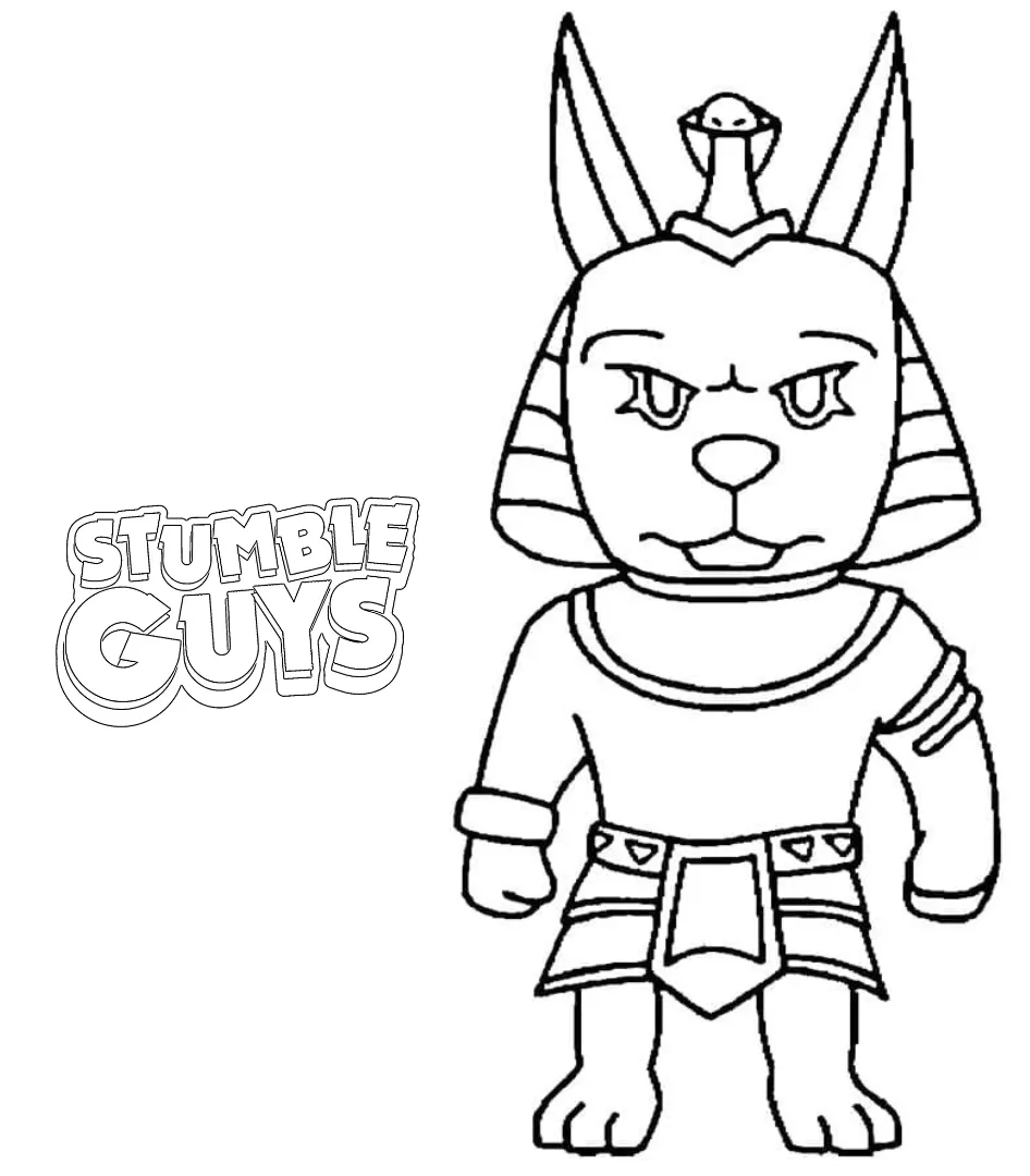 coloriage Stumble Guys pour enfant à imprimer