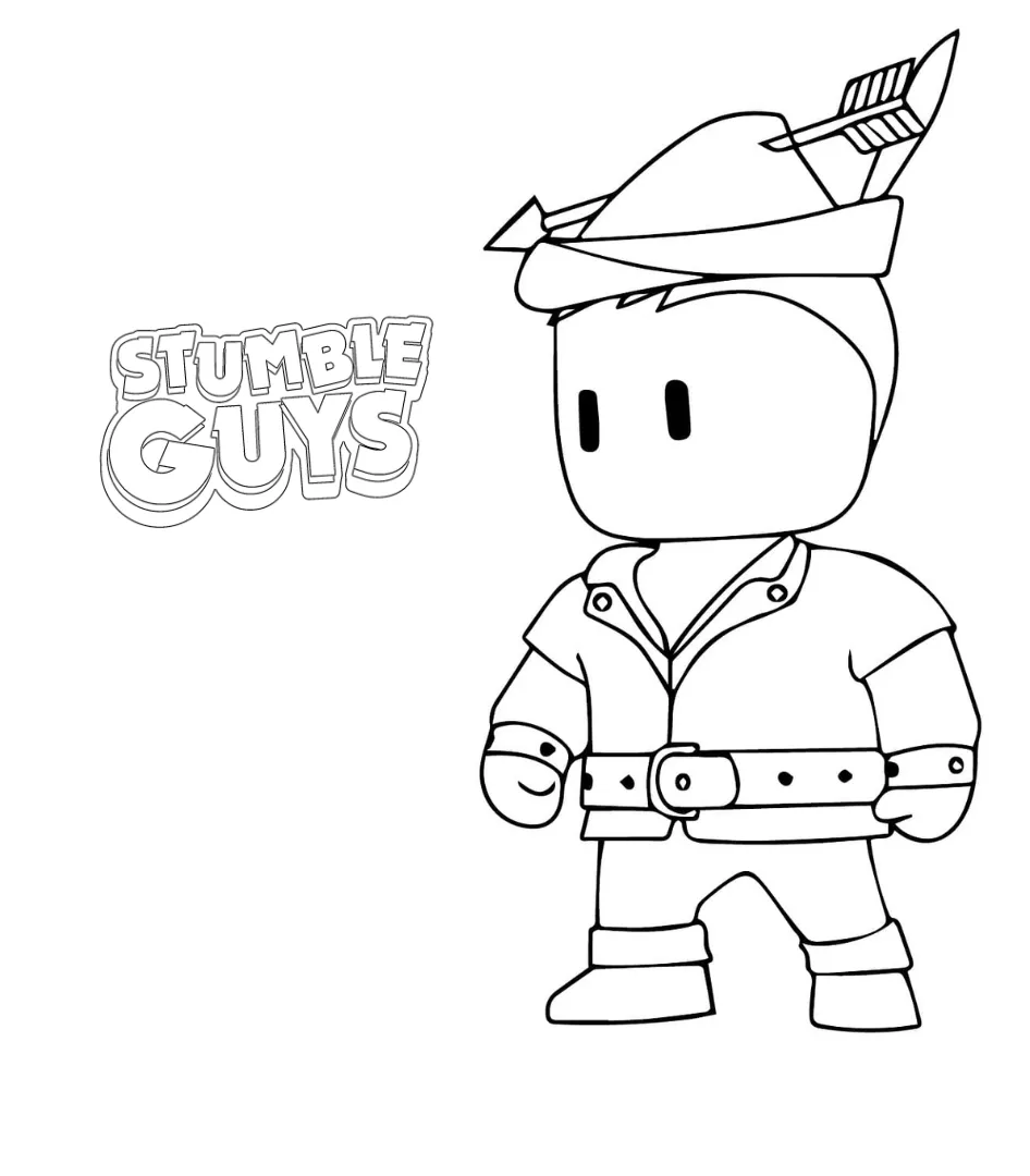 coloriage Stumble Guys à imprimer a4