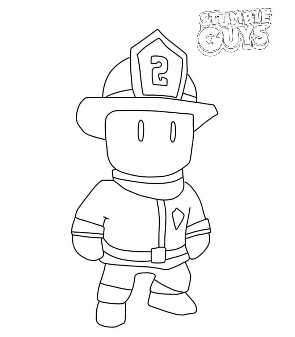 coloriage Stumble Guys pour enfant de 5 ans