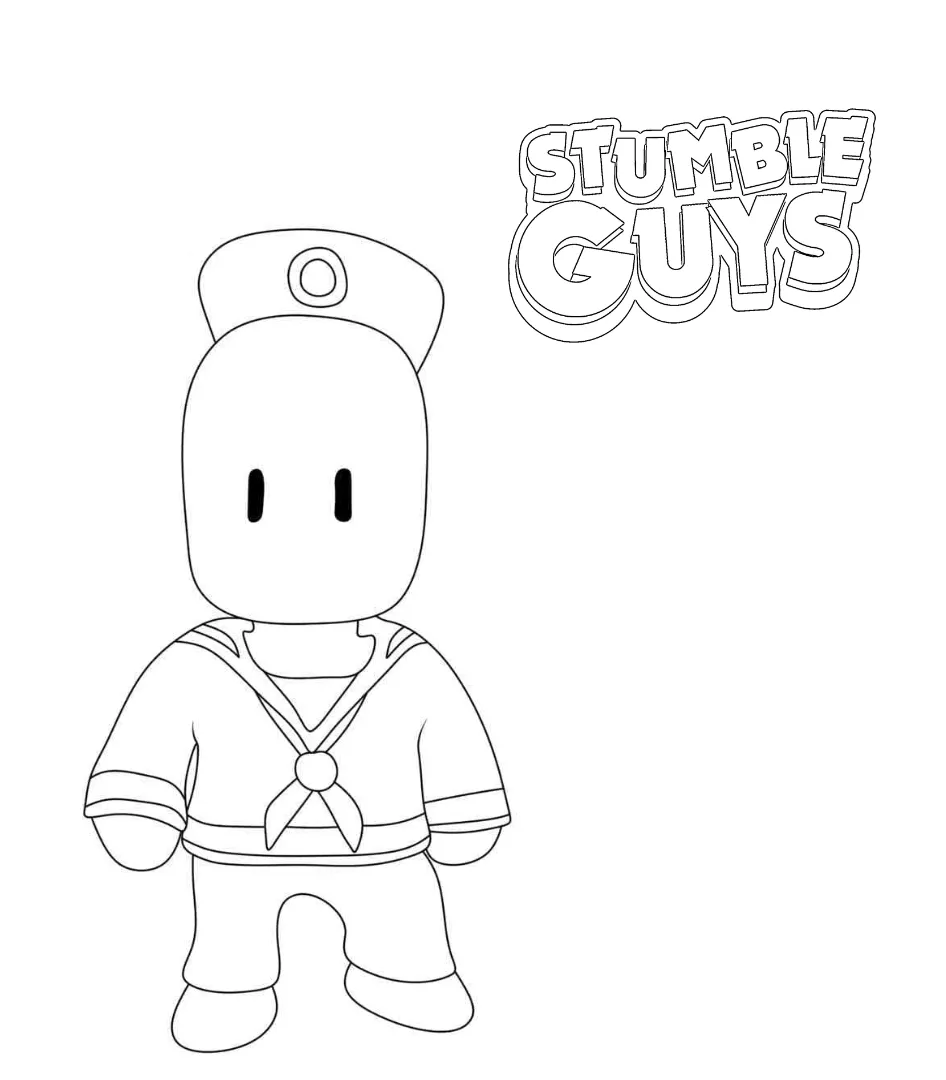 a imprimer coloriage Stumble Guys gratuit