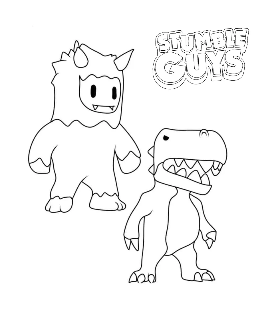 coloriage Stumble Guys à imprimer gratuitement pdf