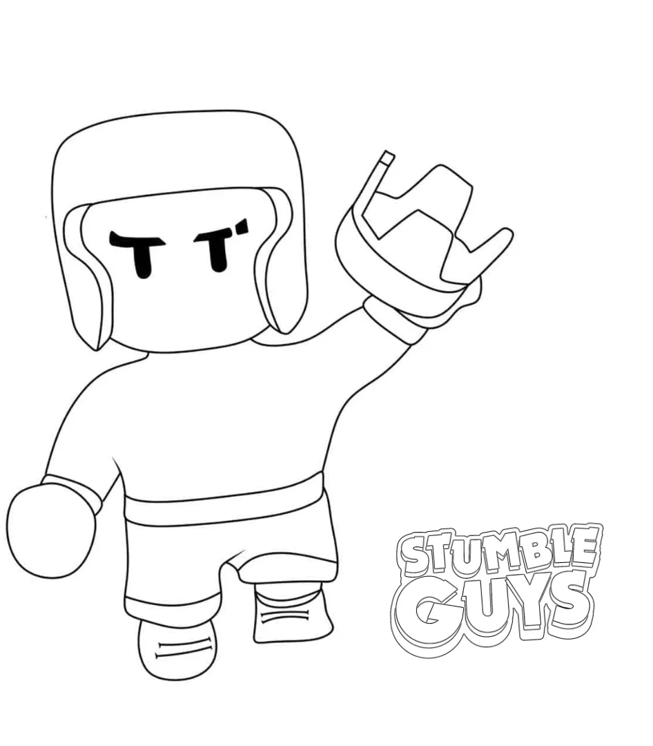 a imprimer coloriage Stumble Guys gratuit 2