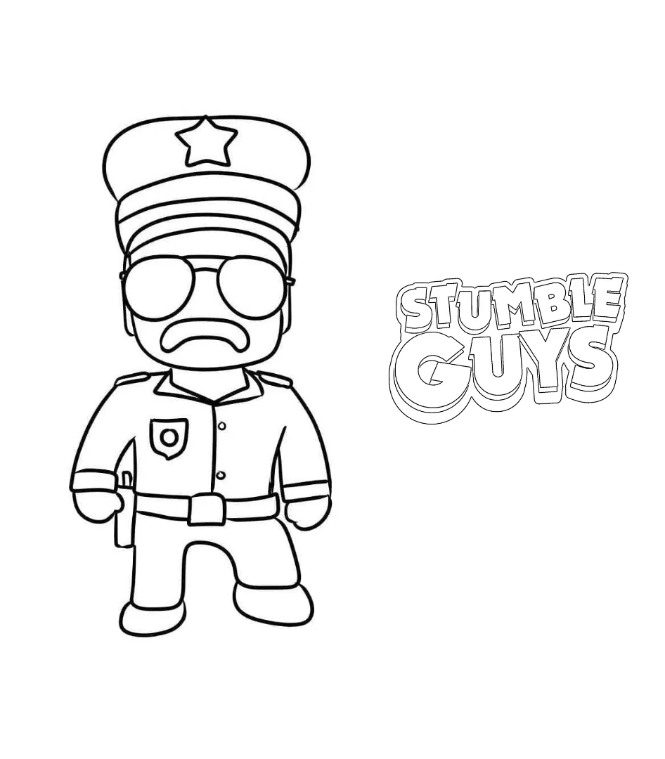 coloriage Stumble Guys a dessiner en ligne 1