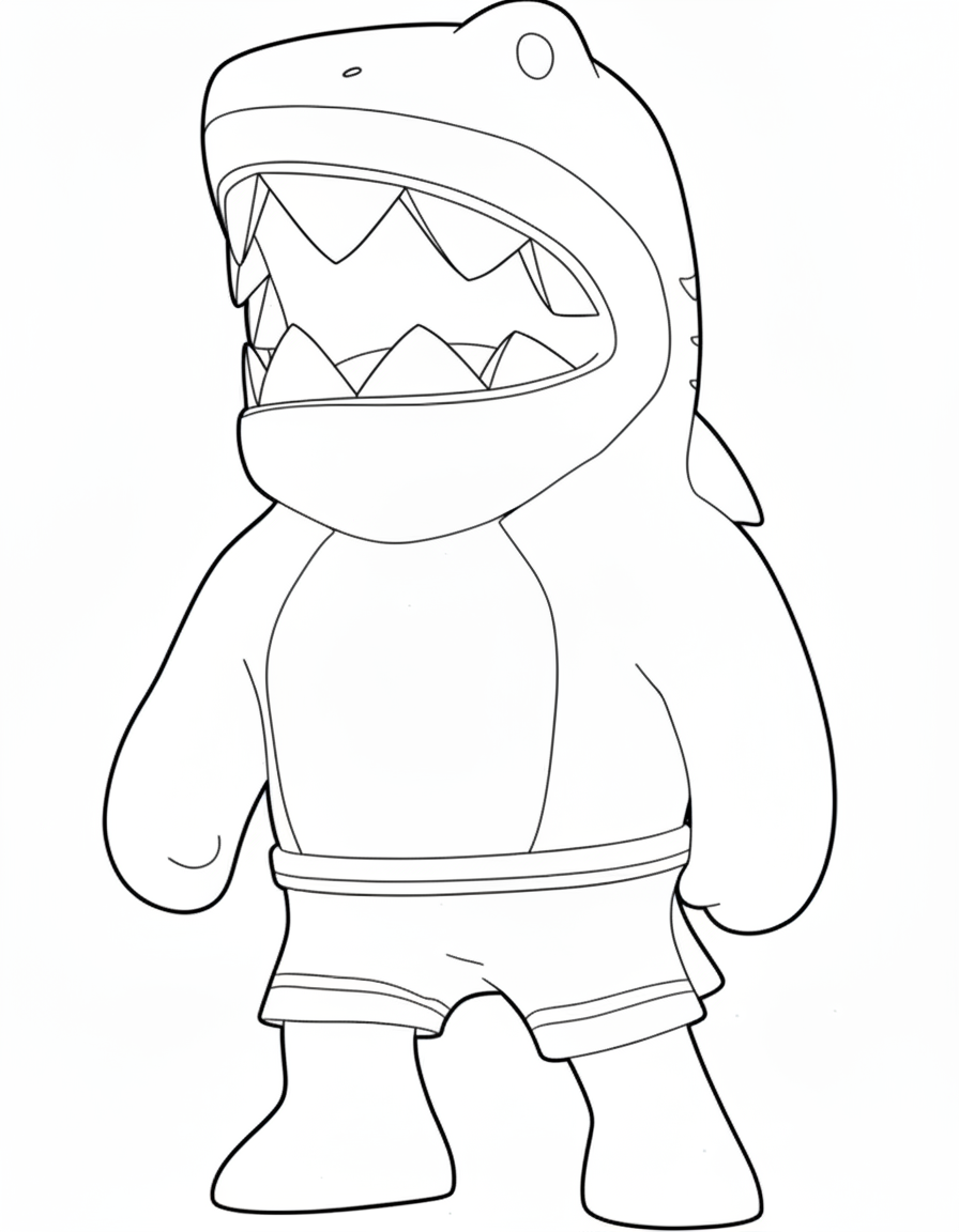 coloriage Stumble Guys update educatif pour enfant