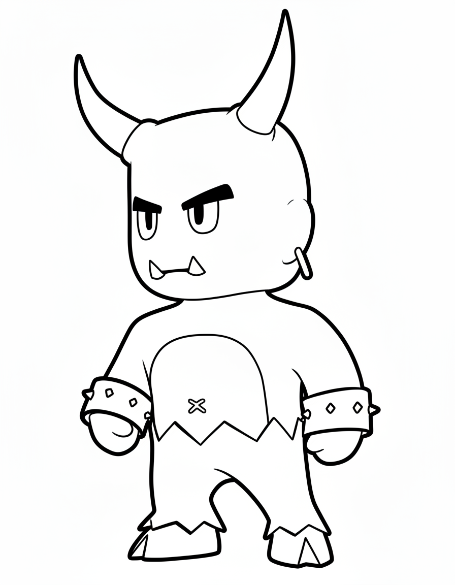 coloriage Stumble Guys update pour enfant de 8 ans